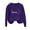 Purple, variant on Luxalzxs Love Heart Sweatshirt for Women Happy Valentine's Day Shirts Long Sleeve Crewneck Pullover Tops