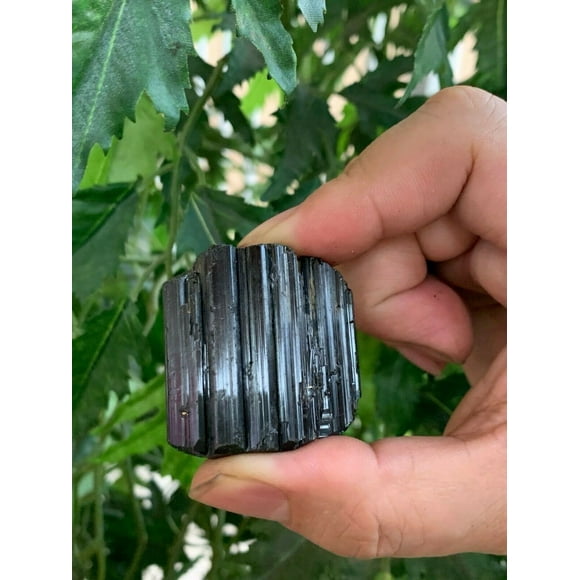 Shiny Black Tourmaline Stones, 0.5-1.25" Natural Black Tourmaline Logs