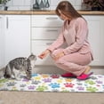 thumbnail image 3 of White Dog Paw Footprint Kitchen Rugs Sets Of 2,Anti Fatigue Kitchen Mat Rugs Non Slip Washable,Decorative Kitchen Floor Mats for Kitchen,Sink,Laundry,17"x30"+17"x47", 3 of 7