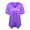 Purple, variant on Prolriy Summer Tops for Women 2024 Women's Fashionable Spring and Summer Short Sleeved V Neck Solid Color Sequined T Shirt Womens Tops Blue L