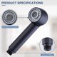 thumbnail image 4 of Retractable Black Faucet Sprayer Kitchen Sink Mixer Tap 2 Jets Replacement Sprayer for Kitchen Faucet or Sink, 4 of 5
