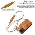 thumbnail image 3 of for Samsung Galaxy A53 5G PU Leather Back + TPU Frame Rugged Case, Classic 360 Rotating Ring Kickstand Card Slots Shoulder Strap Drop Protective Slim Fit Shockproof Phone Case Cover, Brown, 3 of 12