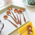 thumbnail image 5 of Japanese Style Stainless Steel Solid Color Coffee Spoon Flower TOPWONER Mixing Spoon, 5 of 8