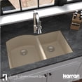 thumbnail image 2 of Karran QU-610-BI-PK1 Beige Quartz Composite 32" Rectangular Undermount Sink 6 Piece, 2 of 13