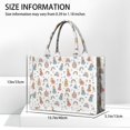 thumbnail image 3 of Large Capacity Tote Bag,White Princess Castle Pattern Handbag Fashion Luxury Tote Bag,15.7"x13"x 5.1" Inches,Laptop Compatible, 3 of 6