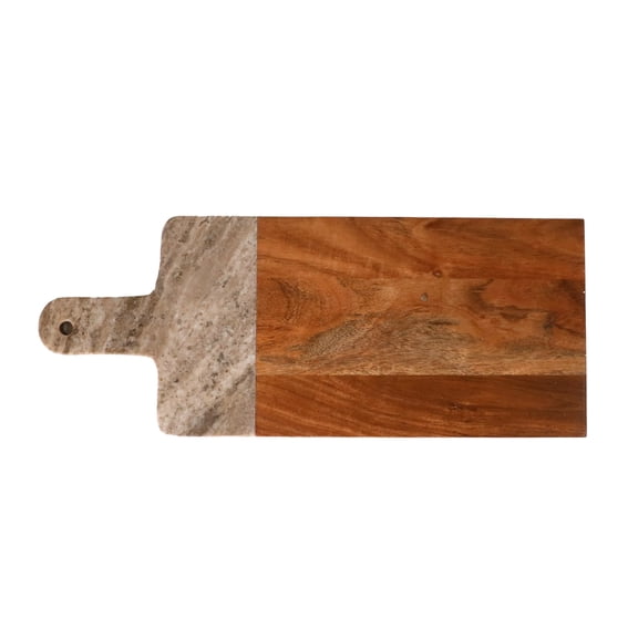 Better Homes & Gardens Natural Acacia Wood and Marble Charcuterie Board