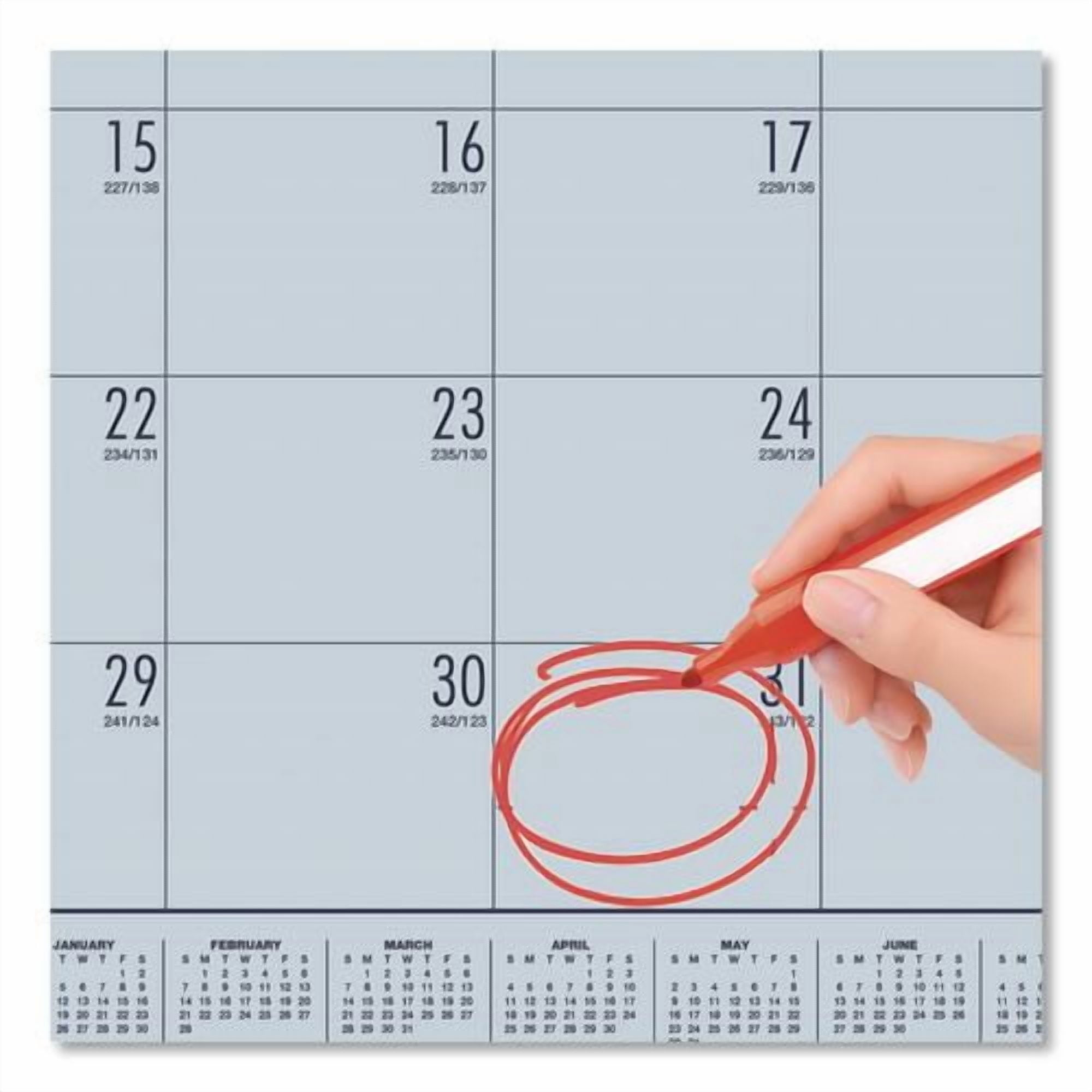 EcoTones Recycled Academic Desk Pad Calendar, 18.5 x 13, Orchid Sheets, Cordovan Corners, 12-Month (Aug to July): 2025-2026 | Bundle of 10