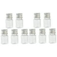 thumbnail image 4 of FRCOLOR 10 pcs  5cm Sample Bottles with Screw Cap Clear Vials Jars Bottles Vials Small Tiny Jars For Refillable Essential Oil Jewelry, 4 of 8