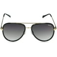 thumbnail image 3 of Quay Women's All In Mini Sunglasses, Black/Smoke Fade Lens, One Size, 3 of 4