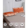 thumbnail image 4 of Coastal Coral Pillow Covers King Size, Orange White Ocean Marine Nautical Beach Soft Bed Throw Pillowcases Breathable Cooling Long Lumbar Body Pillow Sham Cover for Bed Sofa 20''x40'', 4 of 7