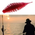 thumbnail image 6 of harayaa Soft Fishing Lure Worm Grub Maggots Lure for Trout Bass Freshwater Saltwater Red White, 6 of 8