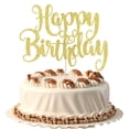 thumbnail image 1 of Cake Topper FmiyunEea Decoración Feliz Cumpleaños con Brillo Dorado, 1 of 7