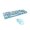 Blue, variant on Mofii Sweet Keyboard Combo Mixed Color 2.4G Wireless Keyboard Set Circular Suspension Key for PC Laptop Light Brown