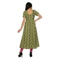 thumbnail image 4 of Moomaya Short Sleeve Kurta Printed Women Front Slit Kurti Summer Clothing, 4 of 6