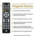 thumbnail image 2 of GE 4-Device Backlit Universal Remote TV Control in Brushed Black,  48843, 2 of 11