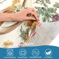 thumbnail image 3 of Yayeee Kitchen Curtains Tier Pair Light Filtering 27"x24" Rod Pocket Short Cafe Window Panel, Floral Cow, 3 of 7