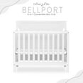 thumbnail image 4 of Dream On Me Bellport 4 in 1 Convertible Mini/Portable Crib in White, Non-Toxic Finish, Made of Sustainable New Zealand Pinewood, with 3 Mattress Height Settings, 4 of 8