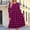 Hot Pink-25, variant on Womens Dresses with Pocket Fashion Leisurely Printed Long Sleeved Round Neck Frocks Casual Daily Dresses