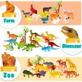 thumbnail image 4 of Joyfy 69Pcs Small Animal Figures, Assorted Mini Plastic Animal Toy, Tiny Little Animals for Sensory Bin, Birthday Party Favor for Kids Toddler Aged 3-8, 4 of 9