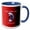 Blue/White, variant on 3drose, You Betta Believe I Love You Quote with Artistic Beta Splendens Fish, 15oz Two-tone Blue Mug