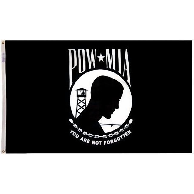All Star Flags 3x5 POW/MIA Nylon Flag - Double Sided - All Weather, Durable, Outdoor Nylon Flag