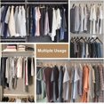 thumbnail image 7 of DEROFIT Closet Rods for Hanging Clothes, 14 to 24 Inch Silver Adjustable closet Hanging Rod Closet Pole Holder metal pole for Wardrobes, Shoe Cabinets, 7 of 7