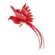 thumbnail image 1 of Pájaros de Plumas de Espuma Artificial Adorno de Manualidades de Bricolaje Jardín de Decoración de Césped Artesanía de árboles de Navidad Cola roja Soledad Pájaro artificial, 1 of 7