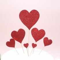 GOOHOCHY 14-Piece Paper Cake Picks for Safe Cake Decorating Party Supplies Ideal for Valentine's Day