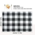 thumbnail image 3 of Piwvid Placemats Indoor Wipeable Black and Red Plaid placemat Vinyl Woven Table Mats Patio Placemats Non Slip Heat Resistant Washable Easy to Storage for Kitchen Table Dining Room, 3 of 7