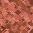 thumbnail image 1 of Ahgly Company Machine Washable Indoor Square Transitional Bright Orange Area Rugs, 6' Square, 1 of 7
