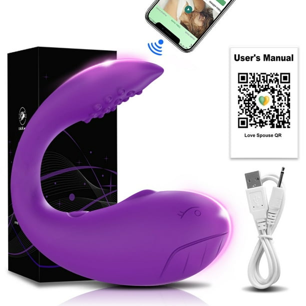 Vibrador con Control por Bluetooth para mujer, consolador masajeador de clítoris, punto G, 2 motores, vibrador, bragas de huevo de amor, Juguetes sexuales para adultos