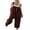 Coffee, variant on Autumn Women Casual Loose Overalls Sleeveless Straps Baggy Jumpsuit Wide Leg Vintage Romper Playsuit