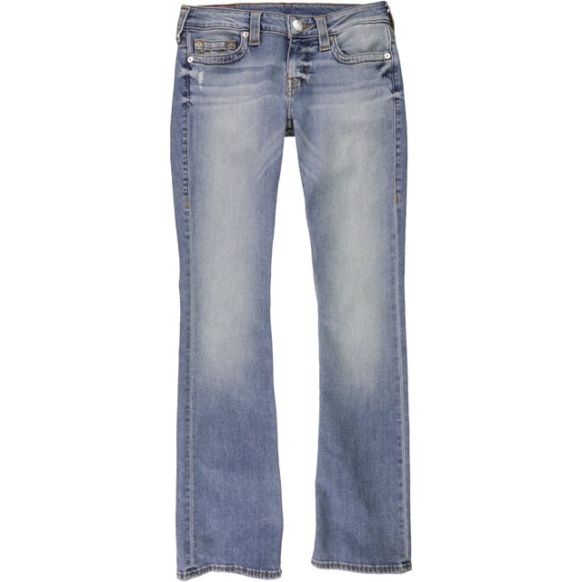 True Religion Jeans superelásticos con corte de bota para mujer, azul, 28 True Religion Corte de bota
