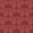 thumbnail image 1 of Ahgly Company Tapis d'Intérieur Lavable en Machine Carré Transitionnel Rouge Pamplemousse, 4 Pieds Carré, 1 of 7