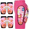 thumbnail image 4 of SURJDE Snowboard Protective Gear 3Pcs/Set Kids Impact Shorts Knee Pads ＆ Elbow Pads EVA Padded Snowboard Shorts Thick Ripple Impact Shorts Guard for Ski Ice Skating, 4 of 7