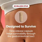 O Positiv URO Whole Body Probiotic Capsules for Gut, Skin, Oral Health Support & Bloating Relief, 30 Count
