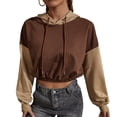 thumbnail image 1 of Sudadera con capucha de manga larga con cordón y manga larga para mujer Sudadera con capucha de manga larga con cordón y manga larga para mujer Sudadera con capucha de manga larga con cordón, 1 of 5