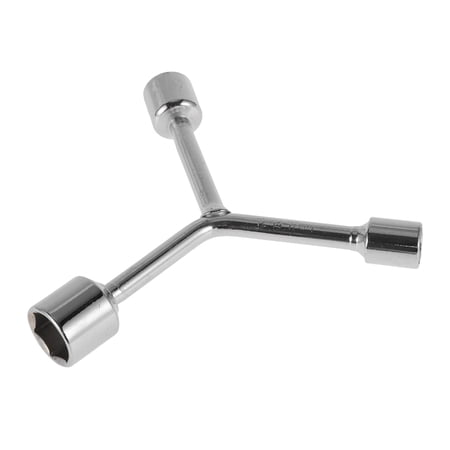 Unique Bargains 1 Pcs Socket Wrench 70mm,75mm,75mm Spanner Socket Remover Hexagon Carbon Steel 12mm,14mm,17mm for Car Motorcycle Dirtbike Y Shaped 3 Way Wrench Sleeve