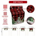 thumbnail image 5 of Christmas Snowman Cotton Linen Table Runner Winter Xmas Pine Tree Snowflakes Red Plaid Dining Table Runners for Home Decor Party Dining Room Restaurant Kitchen Party 13" x 48", 5 of 9