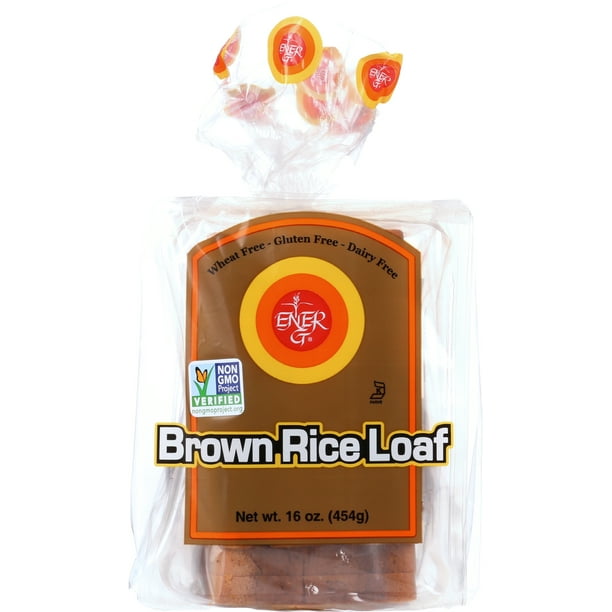 EnerG Brown Rice Bread, 16 oz (Pack of 6)
