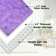 thumbnail image 3 of SARAG Super Soft Shag Area Rug for Living Room, 4x6ft Purple Carpet for Girls Bedroom, Fuzzy Floor Carpet for Indoor Dorms Office Nursery Women Home Decor, 3 of 7