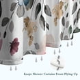 thumbnail image 6 of Pioneer Flower Floral Print Pattern Shower Curtain 72"x84" ,Bathroom Decorative Shower Curtains Set with 12 Hooks,Modern Waterproof Washable Shower Curtain, 6 of 6