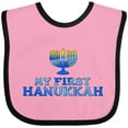 thumbnail image 3 of Inktastic My First Hanukkah with Menorah Boys or Girls Baby Bib, 3 of 4