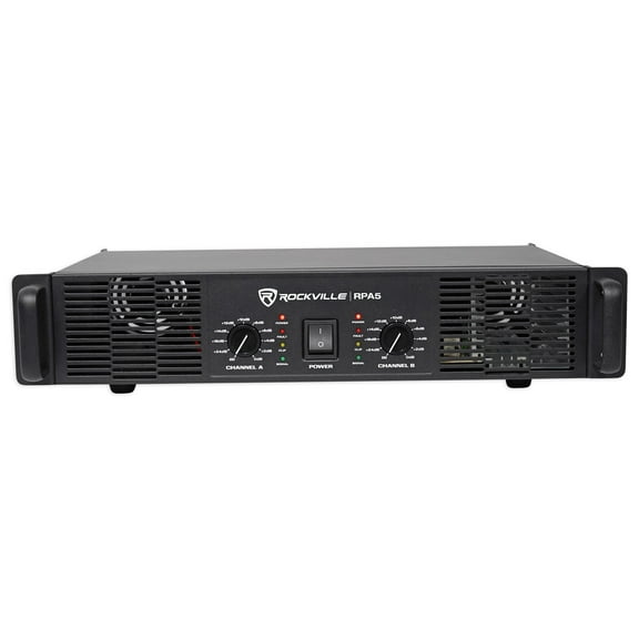 Rockville RPA5 400w RMS (200 x 2) 2 Channel Power Amplifier Pro/DJ Amp