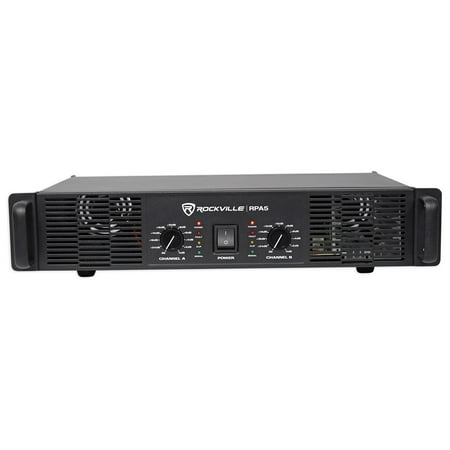 Rockville RPA5 1000 Watt Peak / 500w RMS 2 Channel Power Amplifier Pro/DJ