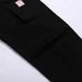 thumbnail image 7 of WhouRiu Girls Casual Cargo Pants Solid Color Elastic Waist Baggy Pants Kids Comfortable Versatile Daily Trousers With Pockets,8-10 Years, 7 of 7