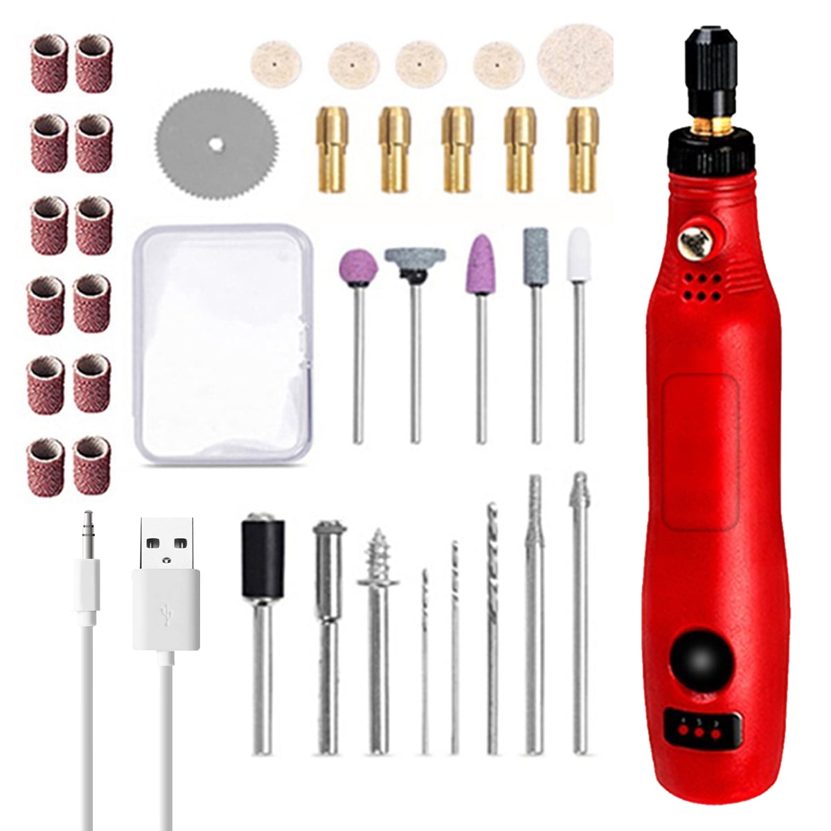 Portable Power Rotary Tool Kit Mini Electric Grinder Tool 18000rpm