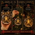 thumbnail image 6 of Qwtwty Glowing Christmas Decorations Mini Story Ornament, Light-Up Shatterproof Clear Christmas Themed Hanging Ball Decoration with Warm LED Light, 6 of 6