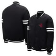 thumbnail image 3 of Youth Starter  Black Houston Rockets Satin Full-Snap Varsity Jacket, 3 of 3