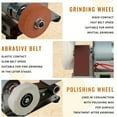 thumbnail image 6 of 7-Speed Mini Electric Belt Sander 10 Belts for Knife Wood Metal Working 110V, 6 of 8
